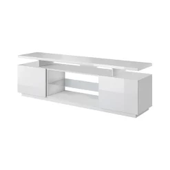Garnero Arredamenti Mobile porta TV 180x56h cm Blackburn Bianco Lucido