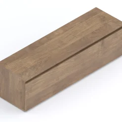 Garnero Arredamenti Mobile porta TV 138x40h cm con cassettone rovere scuro Sunset Noce Discount