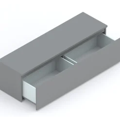 Garnero Arredamenti Mobile porta TV 138x40h cm con cassettone Sunset Grigio scuro Sale