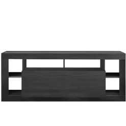 Garnero Arredamenti Mobile porta TV 172x66h cm con ribalta Trilogy Nero Frassinato Clearance