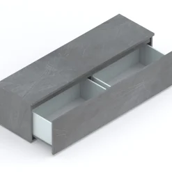 Garnero Arredamenti Mobile porta TV 138x40h cm con cassettone Sunset Antracite Best