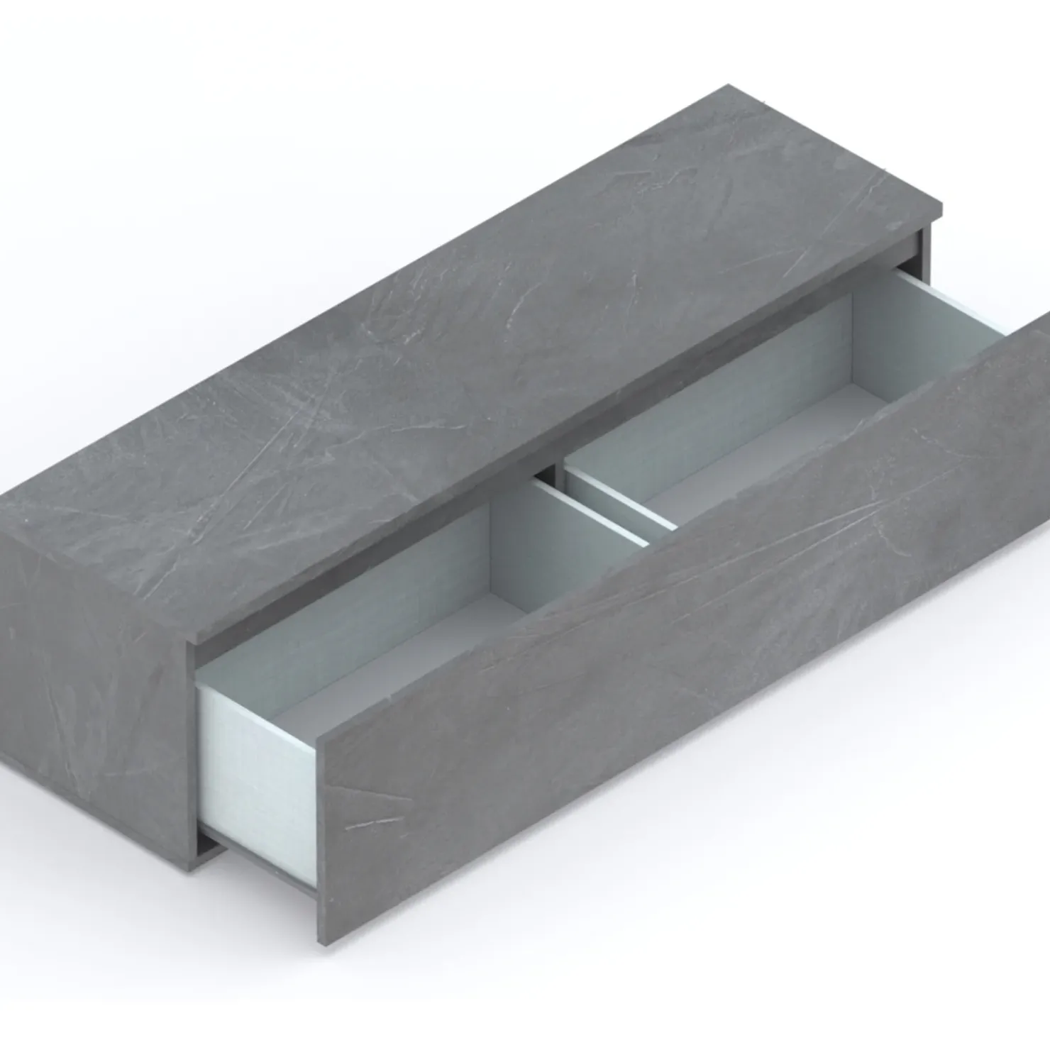 Garnero Arredamenti Mobile porta TV 138x40h cm con cassettone Sunset Antracite Best