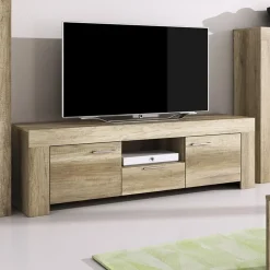 Garnero Arredamenti Mobile porta TV 155x50h cm con mensola rovere Vietnam Clearance