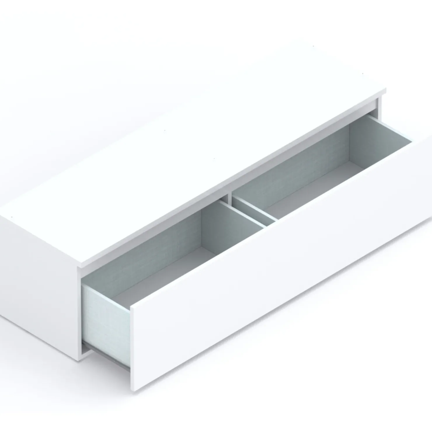 Garnero Arredamenti Mobile porta TV 138x40h cm con cassettone Sunset Bianco Lucido Hot