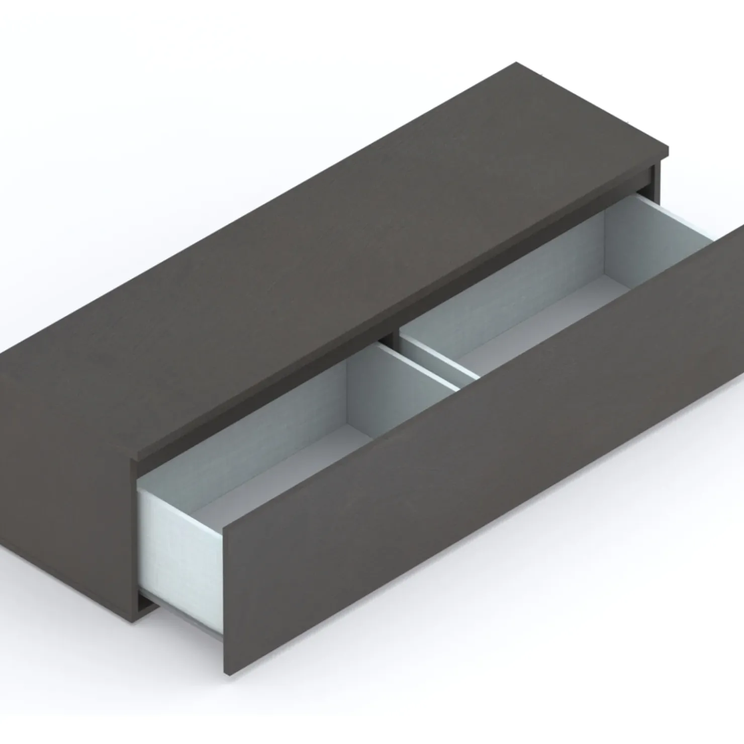 Garnero Arredamenti Mobile porta TV 138x40h cm con cassettone nero Sunset Ossido Best