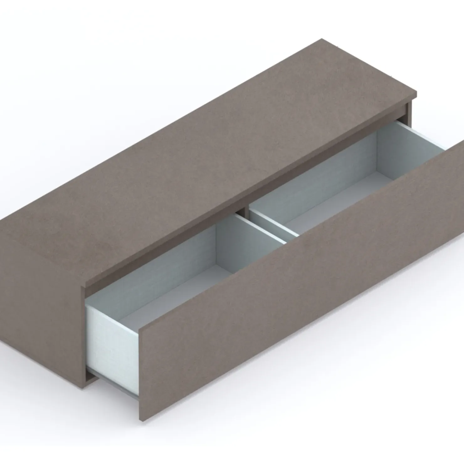 Garnero Arredamenti Mobile porta TV 138x40h cm con cassettone bronzo Sunset Marrone Clearance