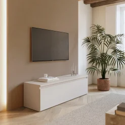 Garnero Arredamenti Mobile porta TV 138x40h cm con cassettone Sunset Beige Discount