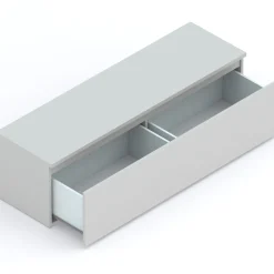 Garnero Arredamenti Mobile porta TV 138x40h cm con cassettone Sunset Grigio chiaro Online