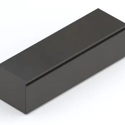 Garnero Arredamenti Mobile porta TV 138x40h cm moderno soggiorno con cassettone ossido nero Elion Outlet