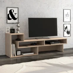 Garnero Arredamenti Mobile porta TV 146x49h cm moderno chiaro Helen Rovere Hot