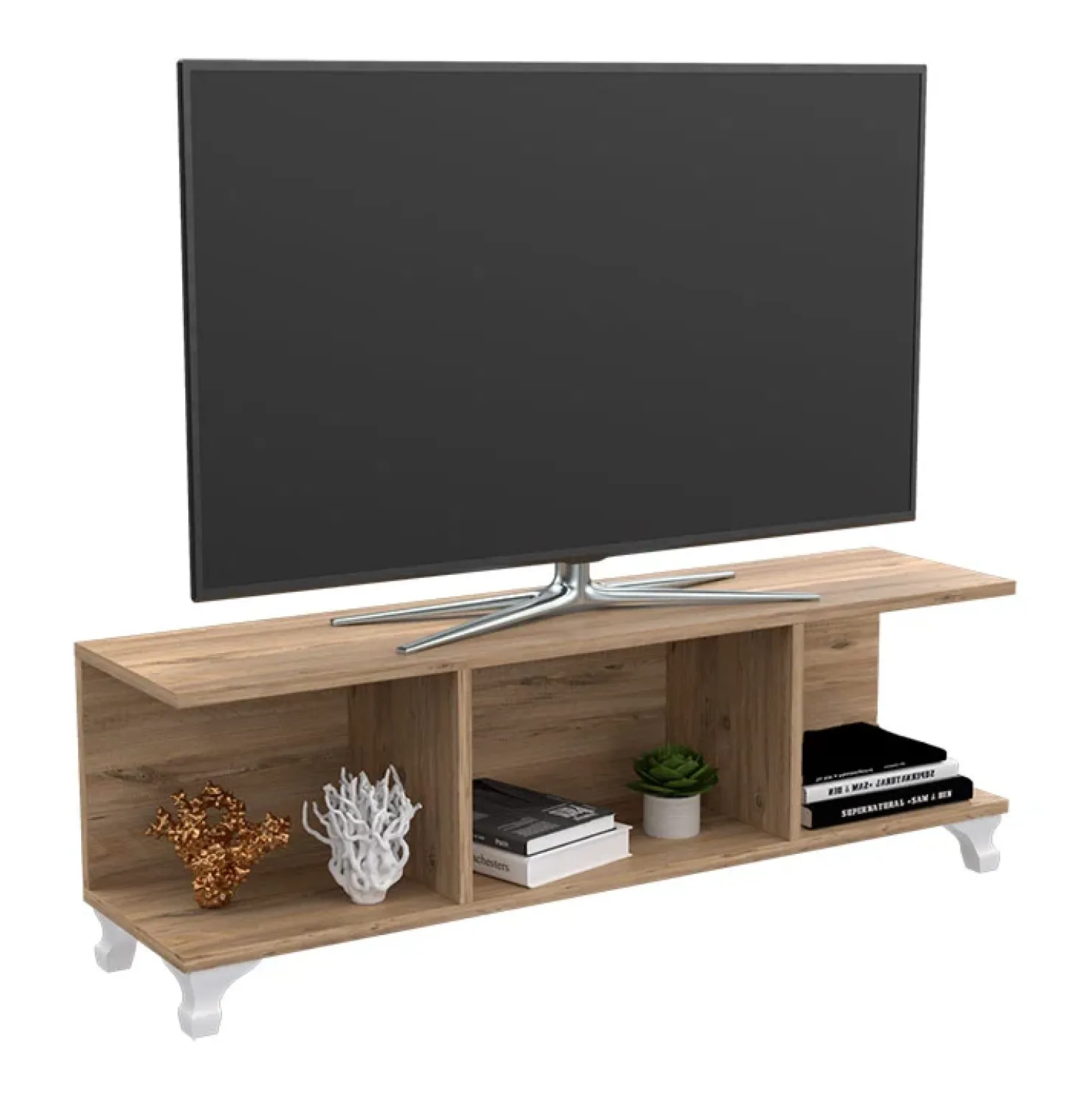Garnero Arredamenti Mobile porta TV 120x34h cm moderno rovere Nevil Best