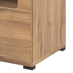 Garnero Arredamenti Mobile porta TV 140x52h cm moderna 1 cassetto rovere nero Maiorca Sale