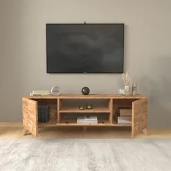 Garnero Arredamenti Mobile porta TV 140x46h cm moderno rovere Baffin Rovere Rustico New