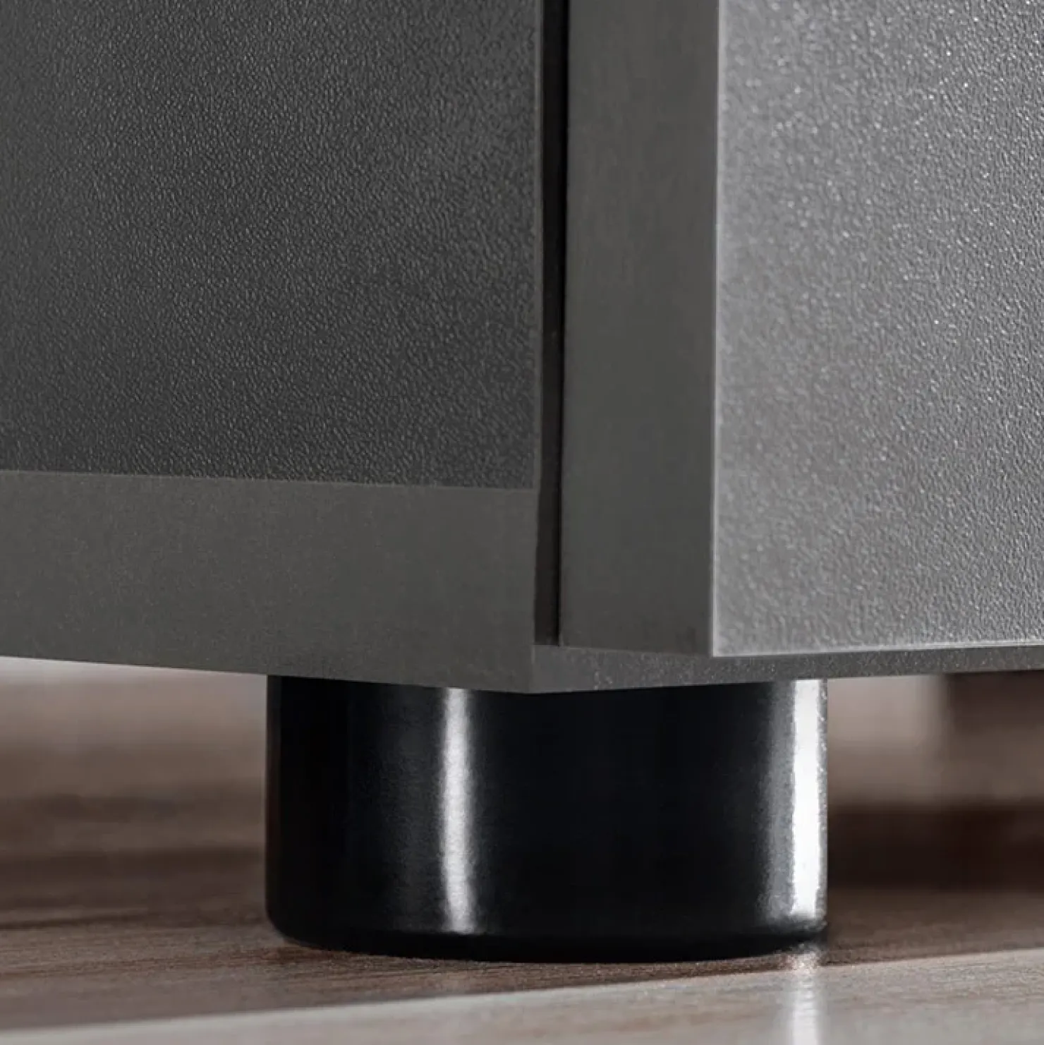 Garnero Arredamenti Mobile porta TV 150x39h cm soggiorno nero opaco rovere Caravaggio Nero Opaco - Rovere Rustico New