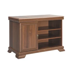 Garnero Arredamenti Mobile TV 108x77h cm 1 anta 3 scaffali arte povera quercia Kelly Noce Sale