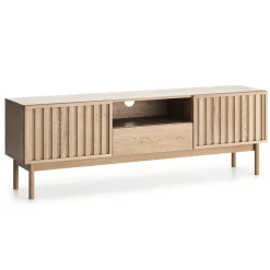 Garnero Arredamenti Mobile TV 159x53h cm design cannettato rovere Colby New