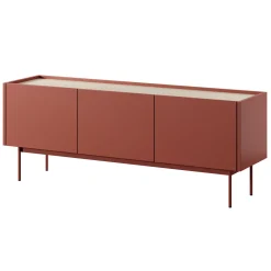 Garnero Arredamenti Mobile TV 144x55h cm design moderno rosso Passion Best