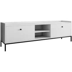 Garnero Arredamenti Mobile TV 180x55h cm design moderno bianco Pollon