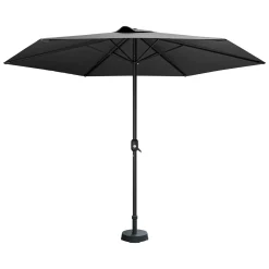 Garnero Arredamenti Ombrellone da giardino 300x300cm nero Fiorella Grigio Clearance