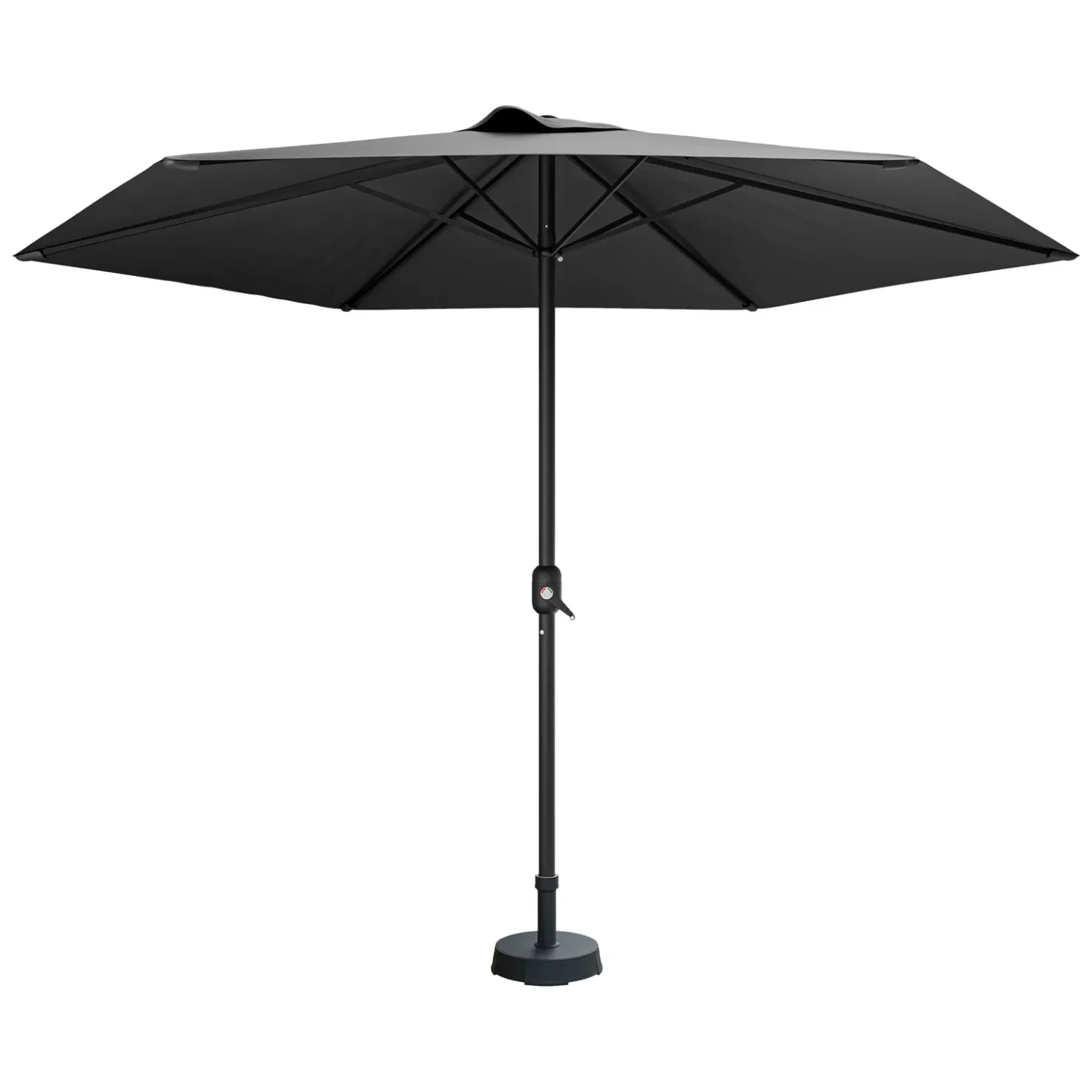 Garnero Arredamenti Ombrellone da giardino 300x300cm nero Fiorella Grigio Clearance