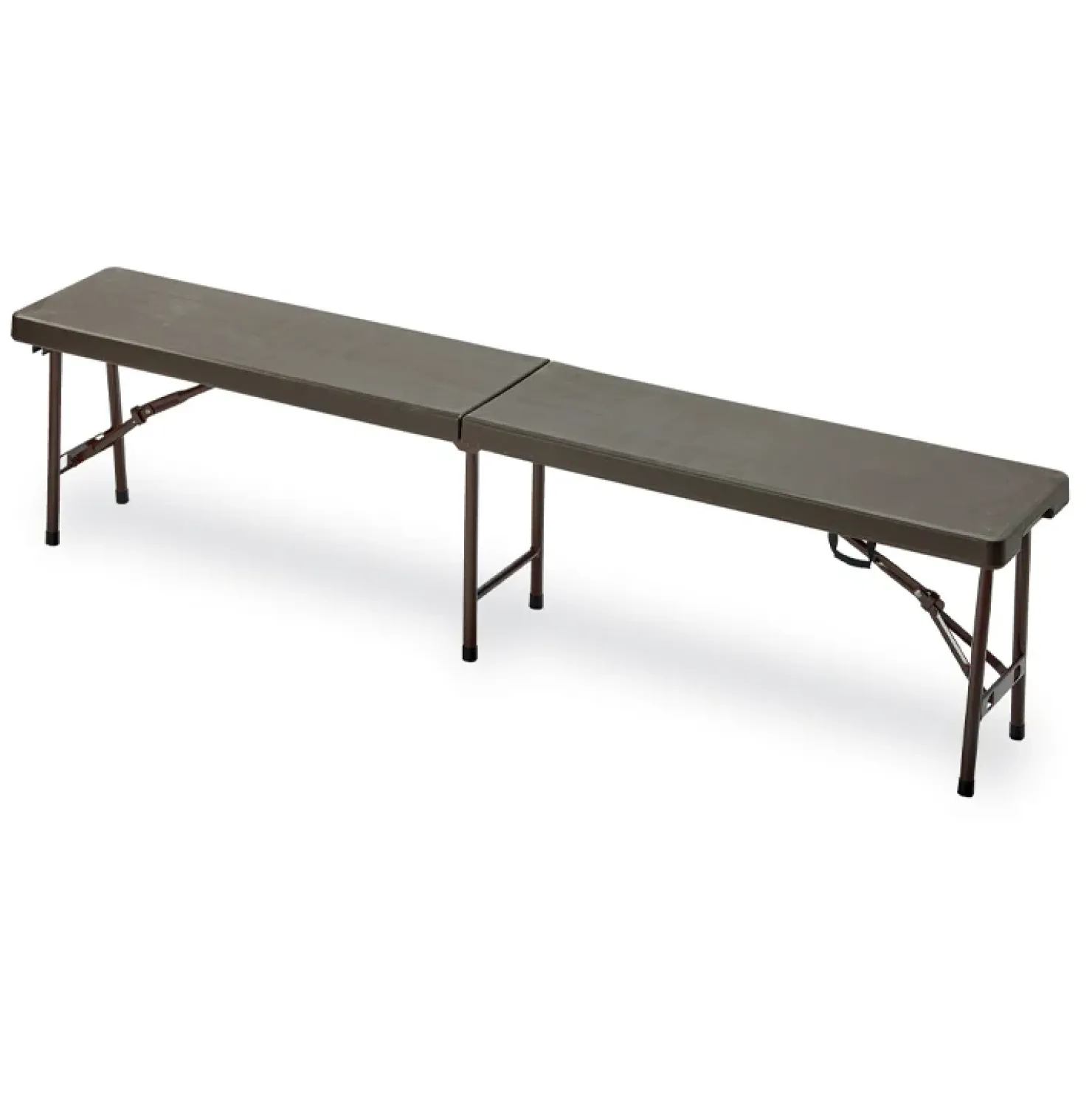 Garnero Arredamenti Panca da esterno pieghevole 183x44cm in acciaio Unica Marrone Online