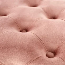 Garnero Arredamenti Panca moderna 100x45cm in tessuto rosa oro Napoleon