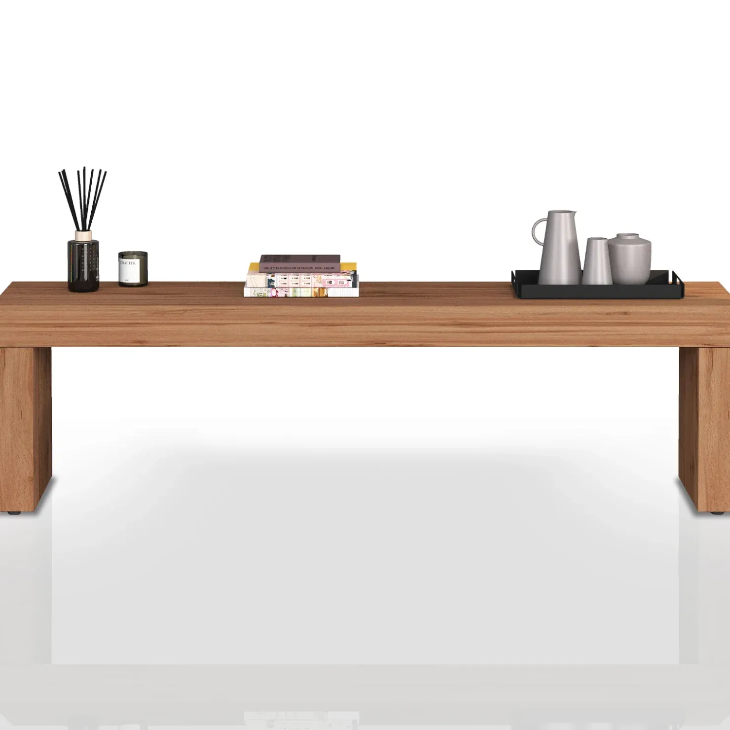 Garnero Arredamenti Panca porta tv 180x51h cm rovere Block Clearance