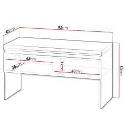 Garnero Arredamenti Panca scarpiera 92x50cm con imbottitura Accent Grigio Clearance