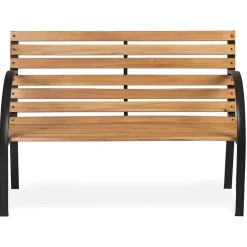 Garnero Arredamenti Panchina da giardino con schienale rovere Sit New