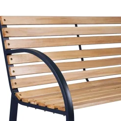 Garnero Arredamenti Panchina da giardino con schienale rovere Sit New