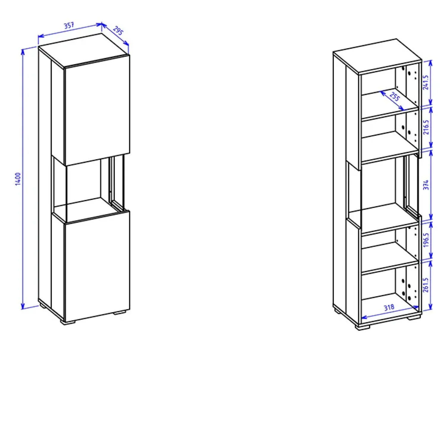 Garnero Arredamenti Parete attrezzata sospesa 226x140h cm nero rovere Fusion 2 Nero Opaco New