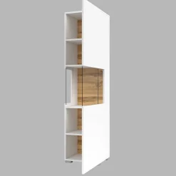 Garnero Arredamenti Parete attrezzata sospesa 226x140h cm bianco rovere Fusion 2 Bianco Opaco