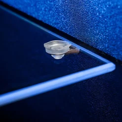 Garnero Arredamenti Parete attrezzata sospesa 250x170h cm con camino bioetanolo nero grigio Giotto New