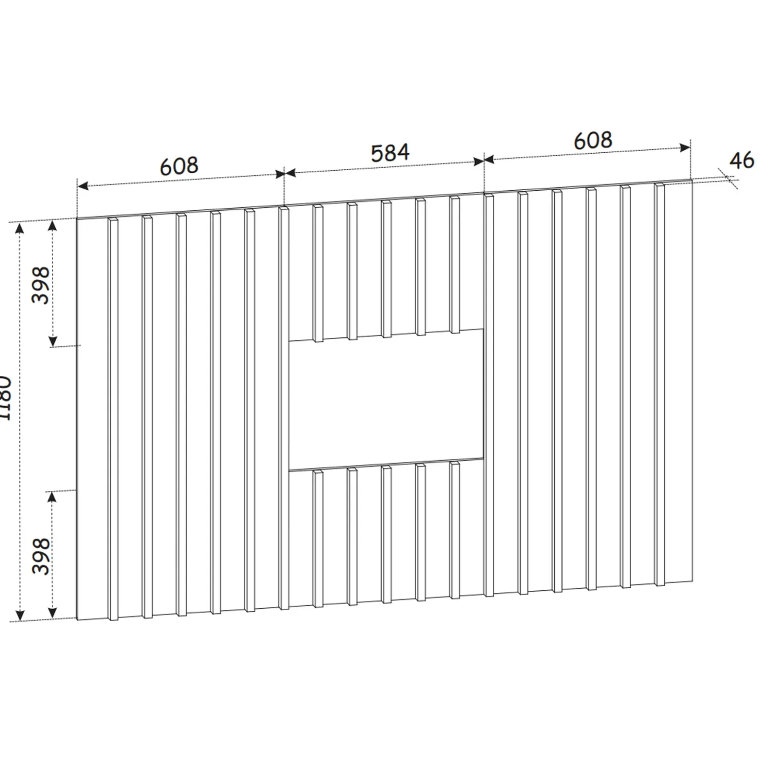 Garnero Arredamenti Parete attrezzata sospesa 220x148h cm nero rovere grigio perla Violina Hot