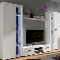 Garnero Arredamenti Parete attrezzata 300x190h cm bianco Birmingham Discount