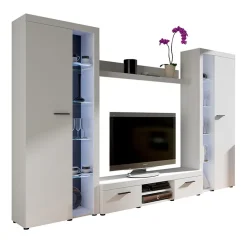 Garnero Arredamenti Parete attrezzata 300x190h cm bianco Birmingham Discount