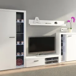 Garnero Arredamenti Parete attrezzata 270x190h cm bianco Edimburgo Hot