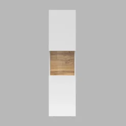 Garnero Arredamenti Parete attrezzata 226x140h cm bianco rovere Fusion 1 Bianco Opaco Sale