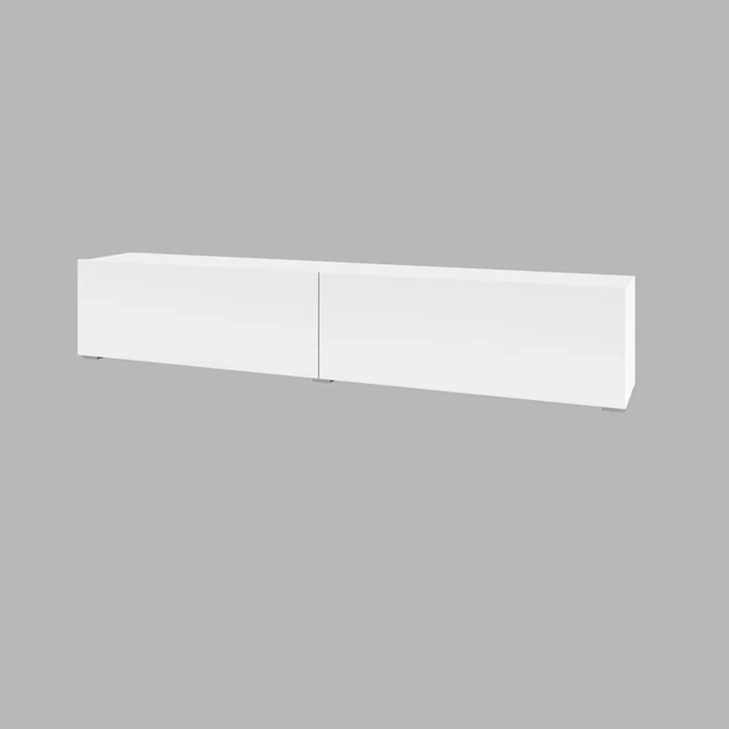 Garnero Arredamenti Parete attrezzata 226x140h cm bianco rovere Fusion 1 Bianco Opaco Sale