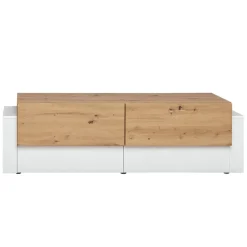 Garnero Arredamenti Parete attrezzata 290x175h cm con biocamino bianco rovere Arcadia Gihome® Discount