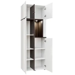 Garnero Arredamenti Parete attrezzata 310x197h cm moderna bianco lucido Mackay Gihome® Hot