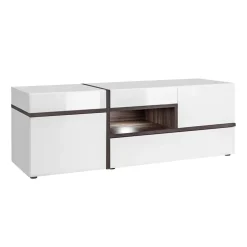 Garnero Arredamenti Parete attrezzata 310x197h cm moderna bianco lucido Mackay Gihome® Hot