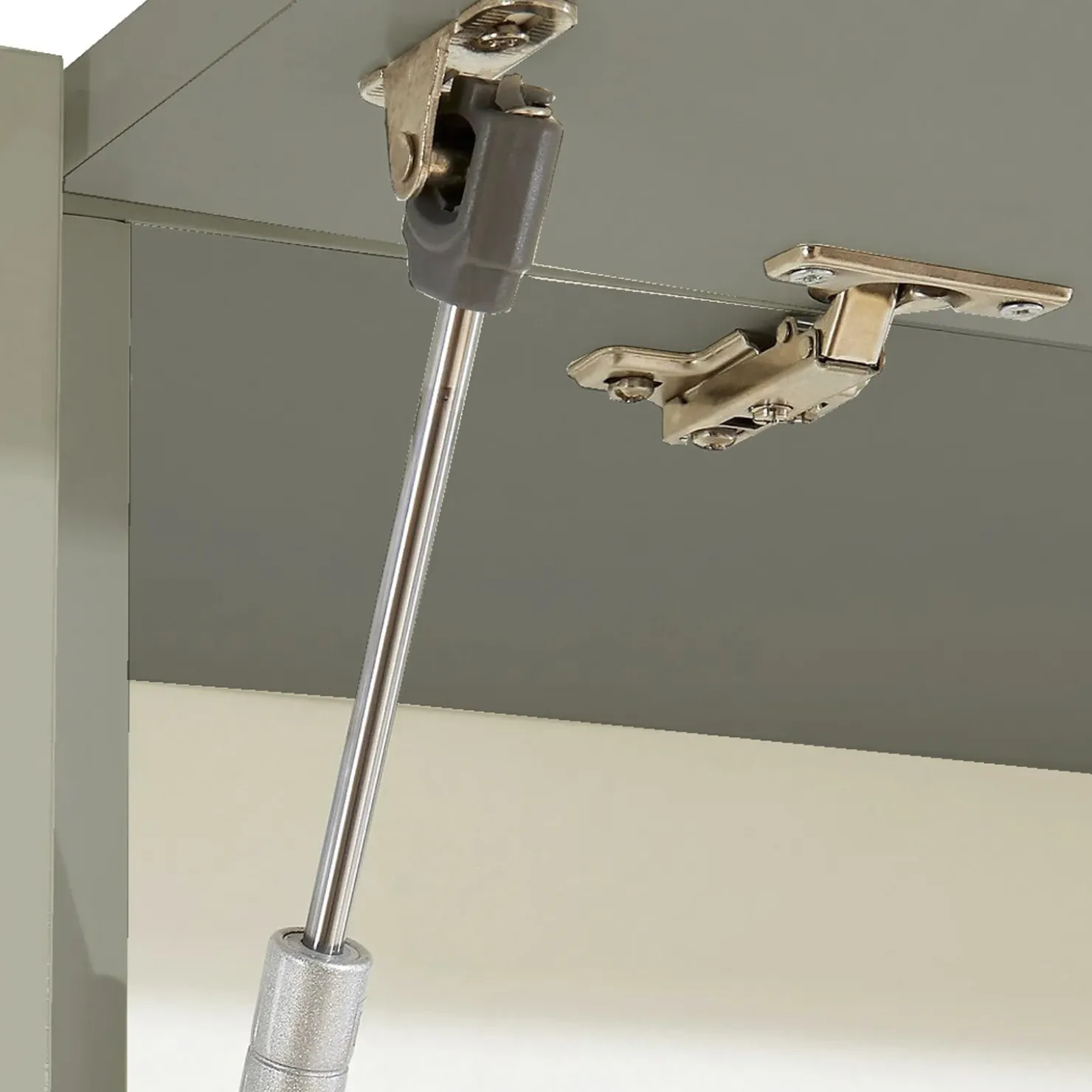 Garnero Arredamenti Parete attrezzata 290x190h cm moderna tortora rovere Zenith Tortora - Rovere Sale