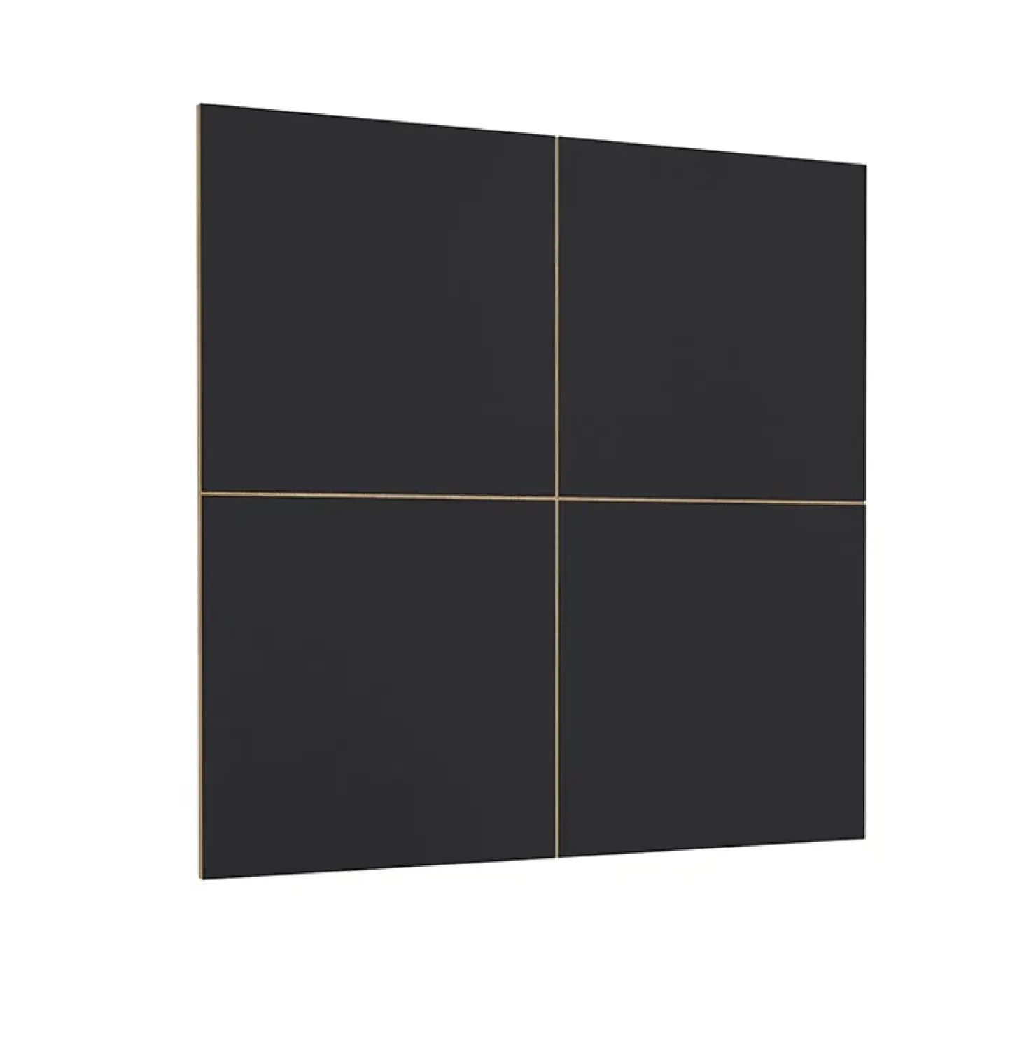 Garnero Arredamenti Parete attrezzata 251x196h cm moderna rovere nero Favorita Rovere - Nero opaco New