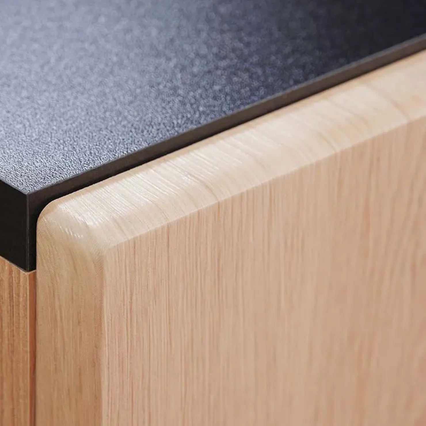 Garnero Arredamenti Parete attrezzata 310x190h cm moderna rovere nero opaco York Gihome® Rovere Rustico Best