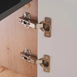 Garnero Arredamenti Parete attrezzata 310x190h cm moderna rovere nero opaco York Gihome® Rovere Rustico Best