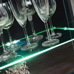 Garnero Arredamenti Parete attrezzata 310x190h cm moderna rovere nero opaco York Gihome® Rovere Rustico Best