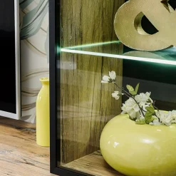 Garnero Arredamenti Parete attrezzata 240x170h cm moderna soggiorno rovere antico Dalì Sale