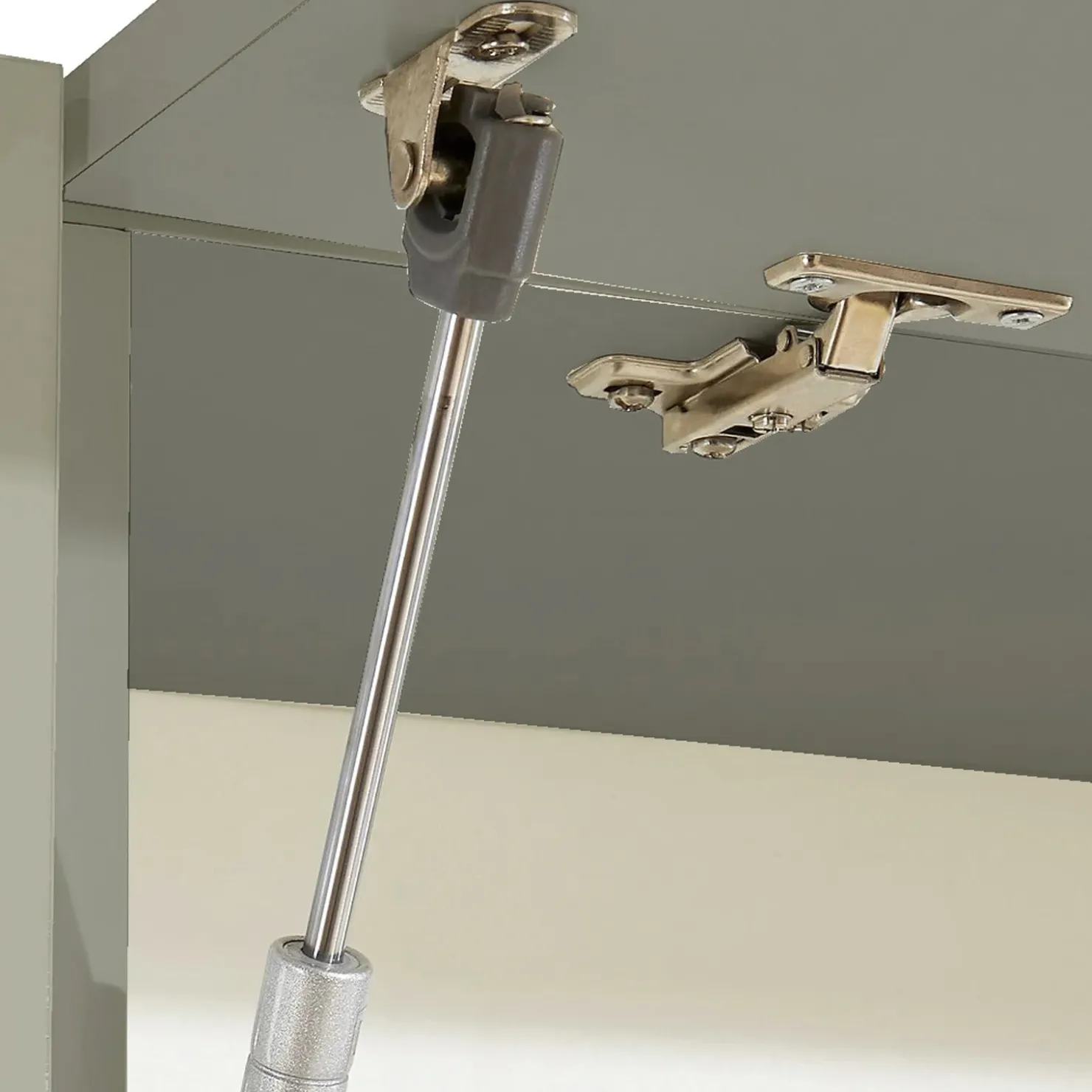 Garnero Arredamenti Parete attrezzata 290x190h cm moderna 2 vetrine tortora rovere Zenith 2 Online