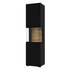 Garnero Arredamenti Parete attrezzata 226x140h cm nero rovere Fusion 2 Nero Opaco Online